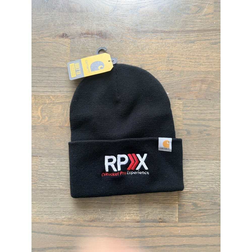 Carhartt Black Knit Beanie Rocket Pro New With Tags